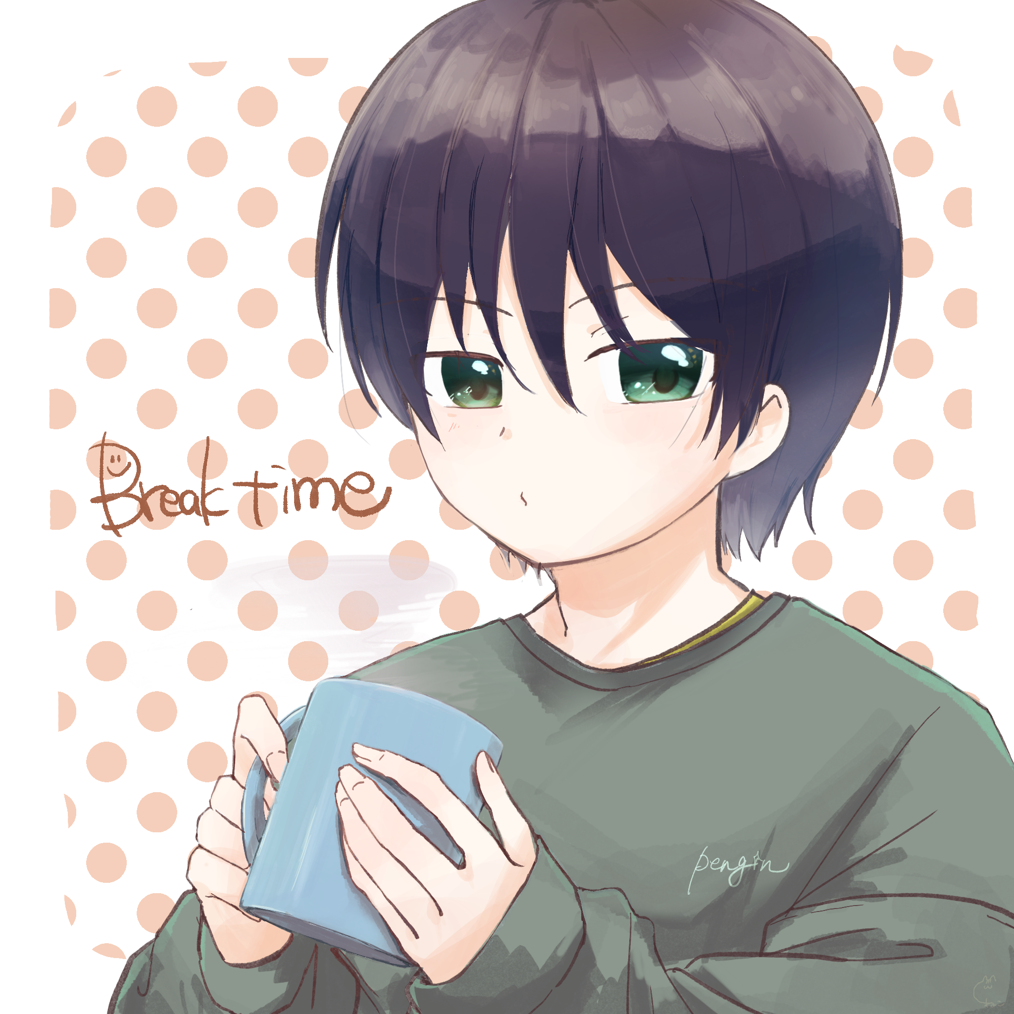 ねこ茶屋だいふく×北海道えりも町コラボイラスト（納期：約1ヶ月）