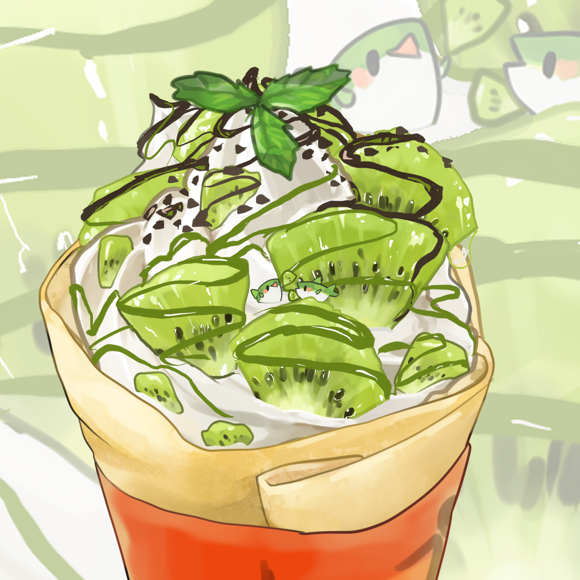 ブリ×北海道えりも町コラボイラスト（納期：約2ヶ月）