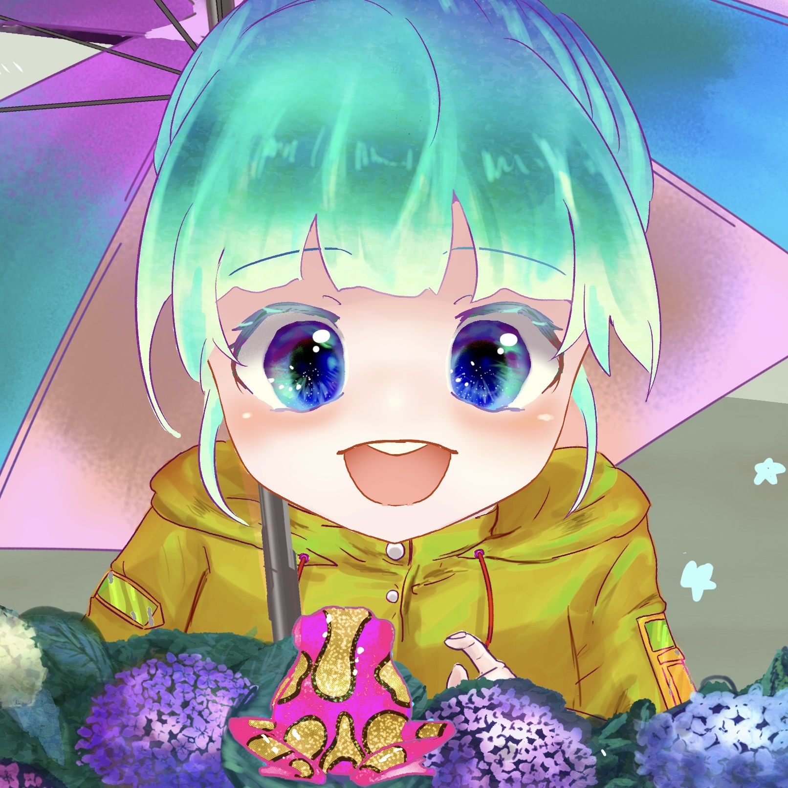 六野カワズ×北海道えりも町コラボイラスト（納期：約1ヶ月）