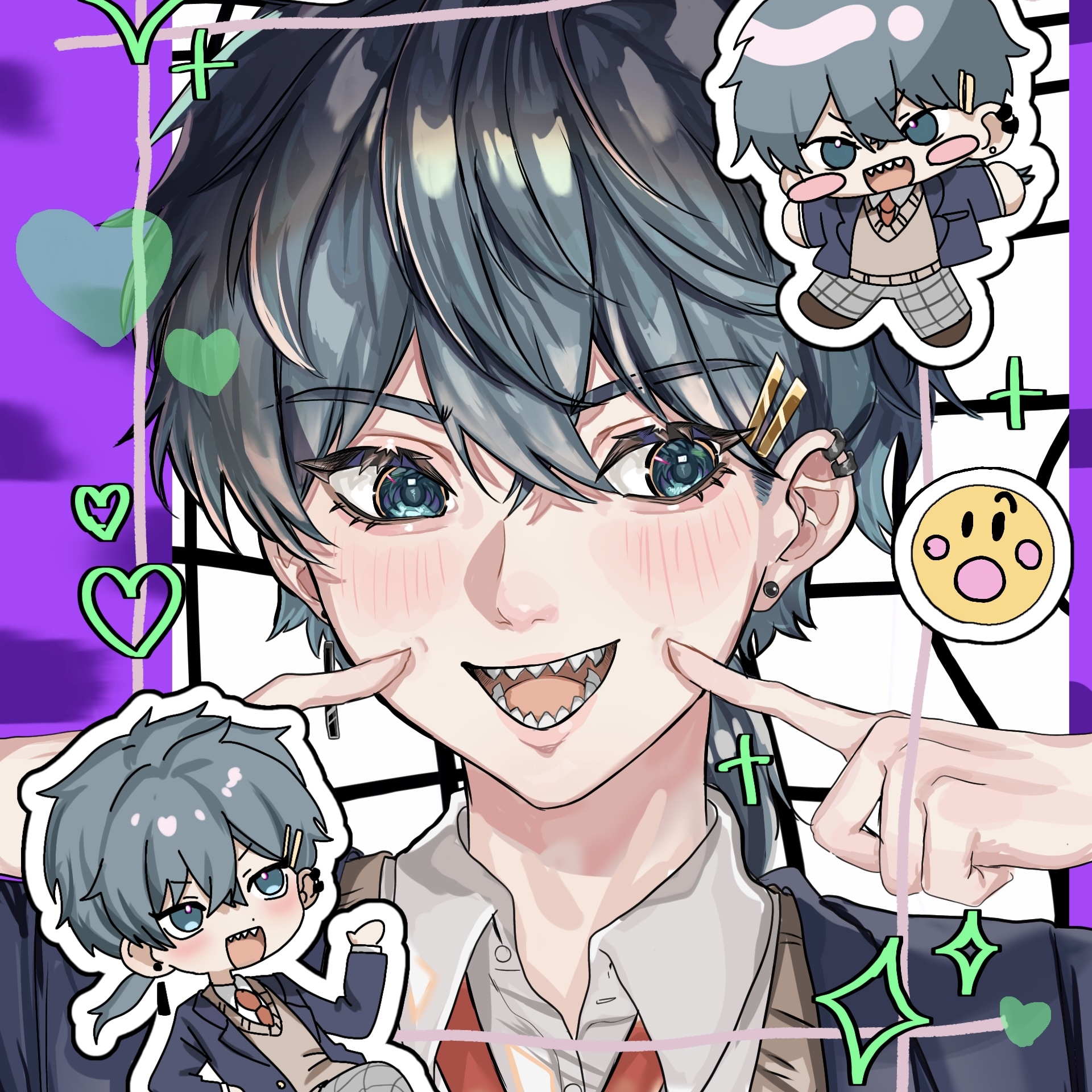 きのこP×北海道えりも町コラボイラスト（納期：約1ヶ月）