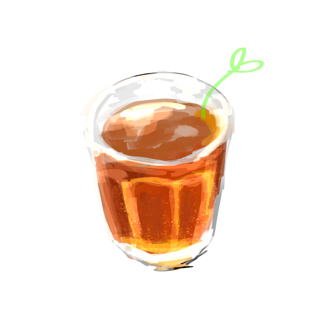 夏麦茶×北海道えりも町コラボイラスト（納期：約3ヶ月）