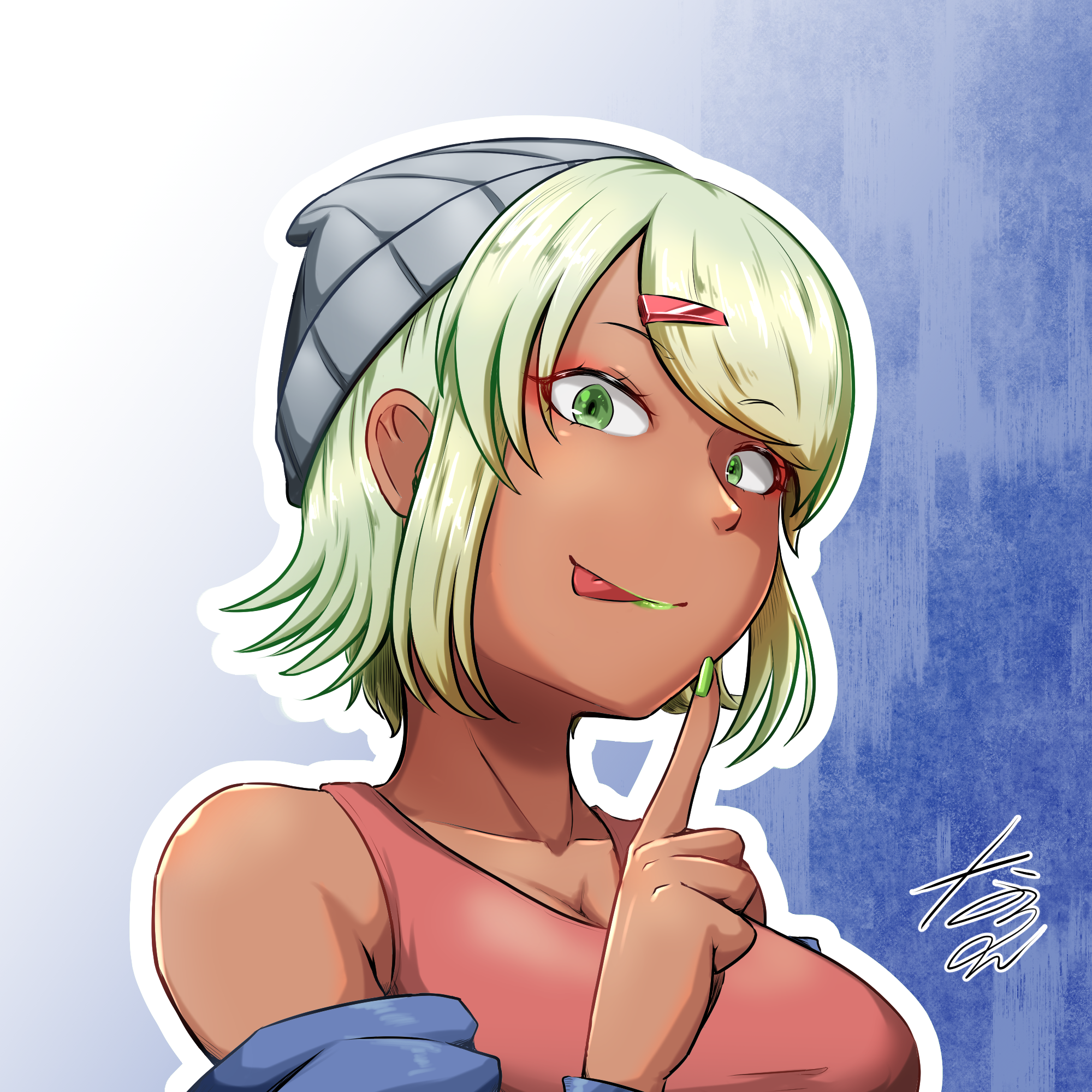 仇薙なるん×北海道えりも町コラボイラスト（納期：約1ヶ月）