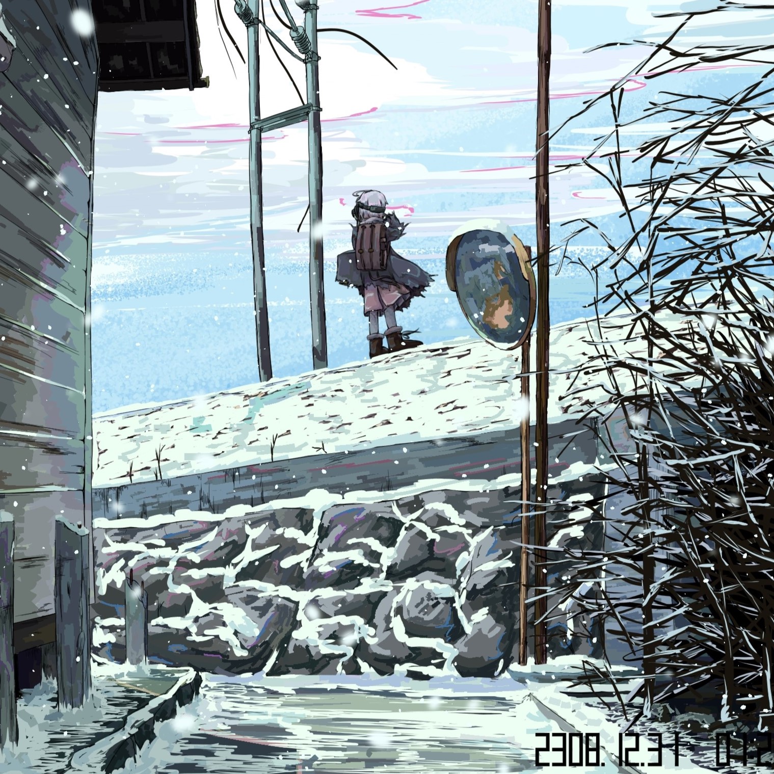 しみゅらく真×北海道えりも町コラボイラスト（納期：約1ヶ月）