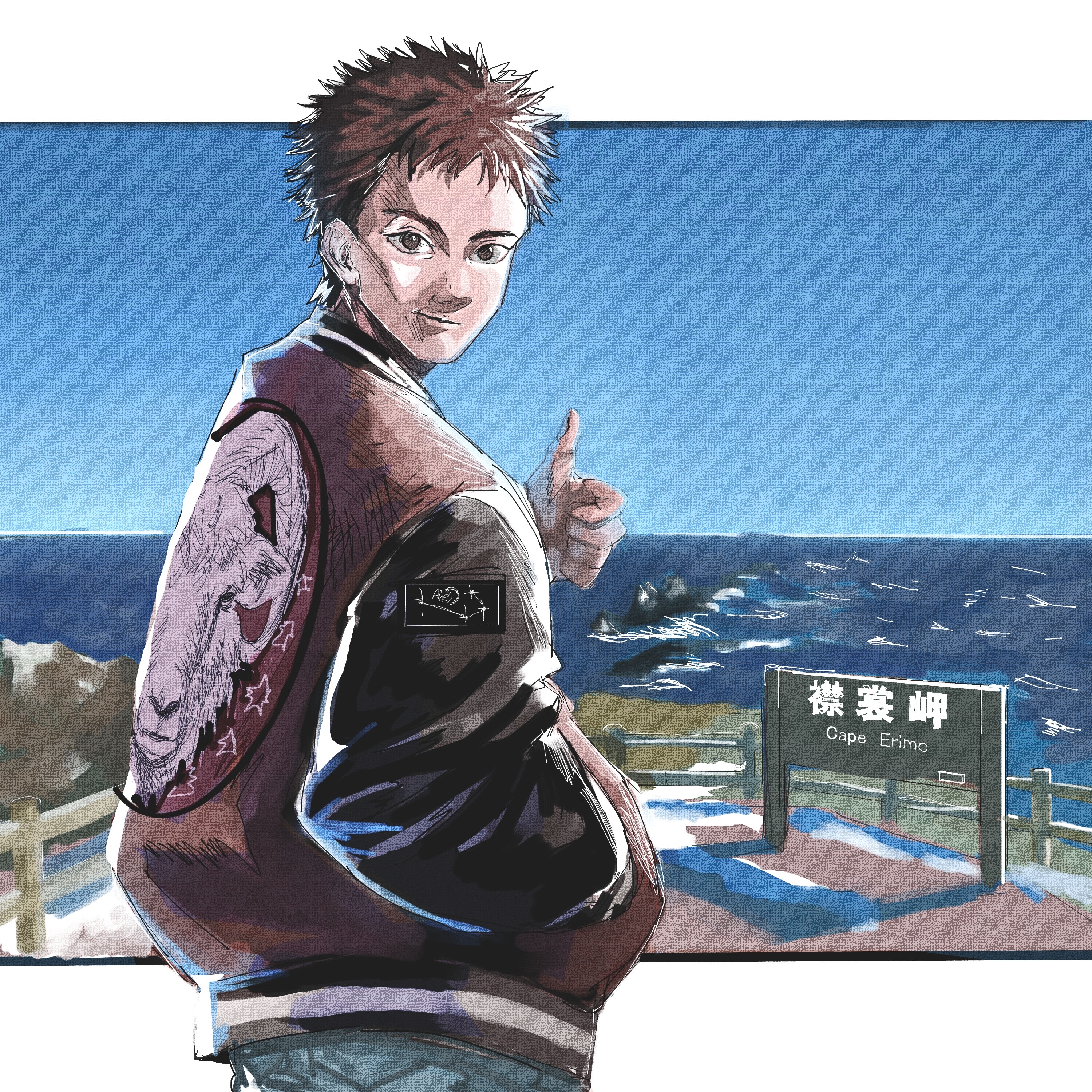 野木悠人×北海道えりも町コラボイラスト（納期：約1ヶ月）