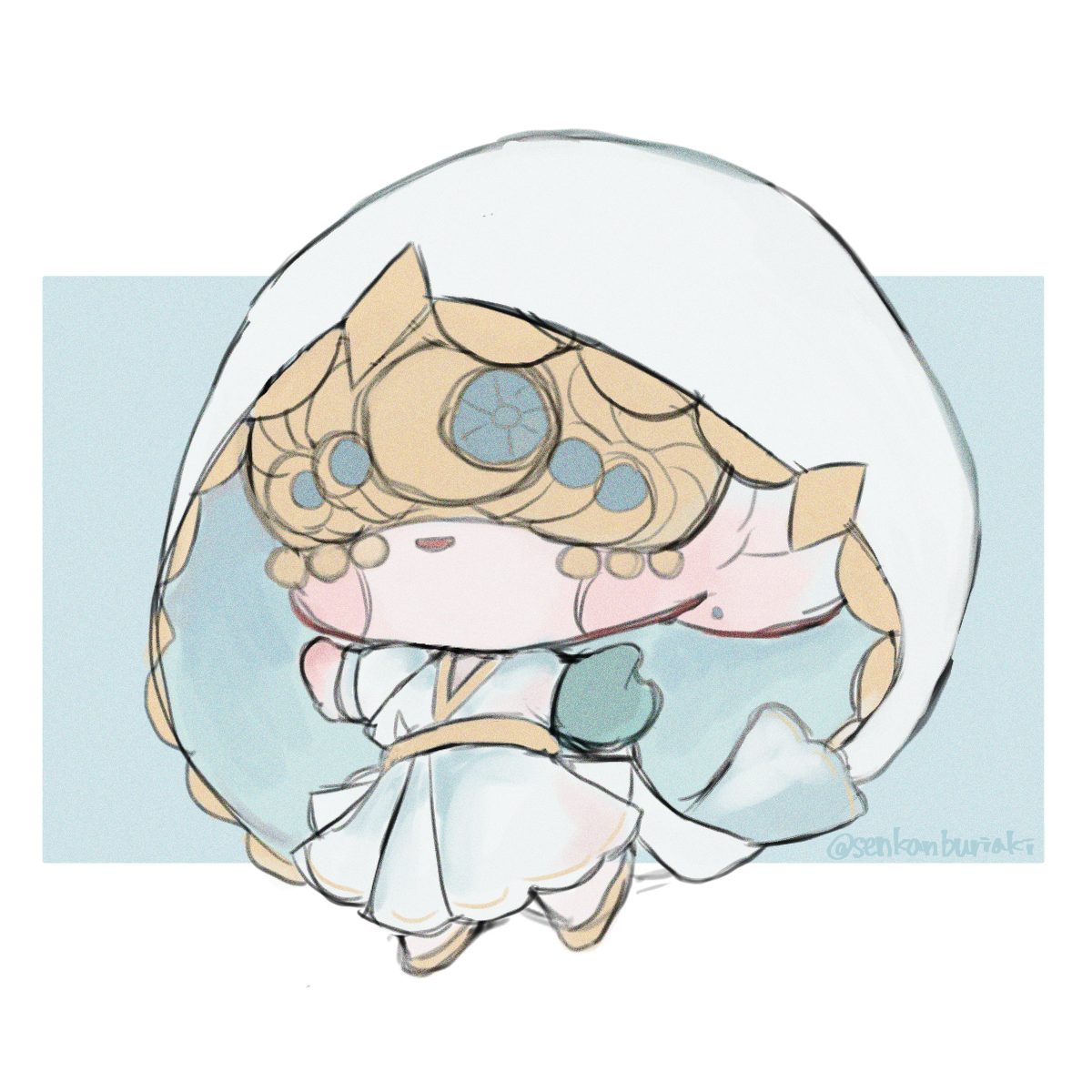 朔×北海道えりも町コラボイラスト（納期：約2ヶ月）