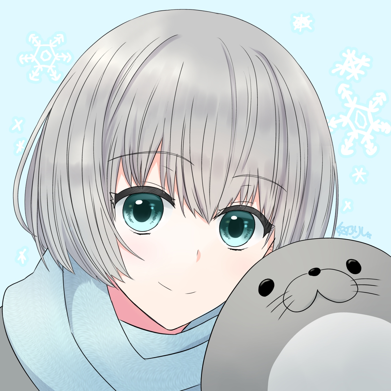 兎乃りしゃ×北海道えりも町コラボイラスト（納期：約1ヶ月）