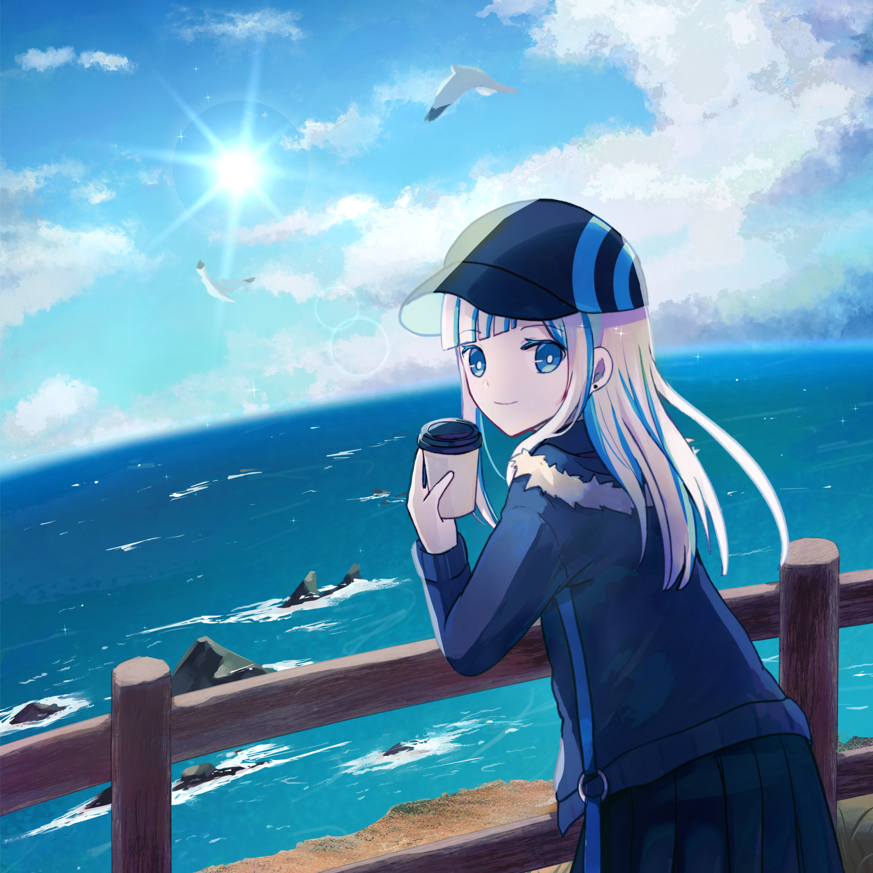和黄(わこ)×北海道えりも町コラボイラスト（納期：約1ヶ月）